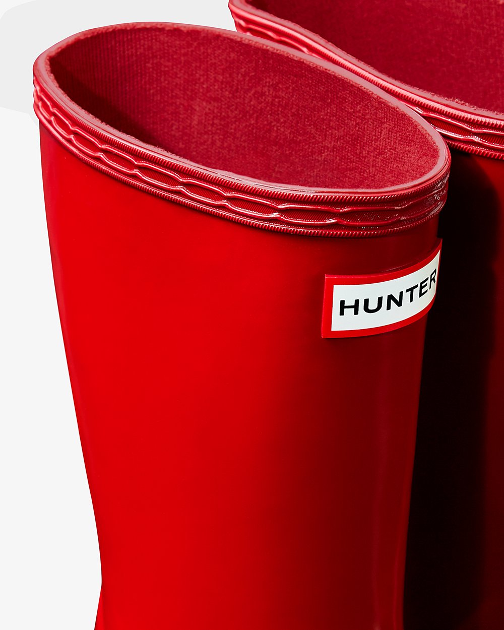 Kids Hunter Original First Classic Gloss | Rain Boots Red | NZ-16953-UTBI